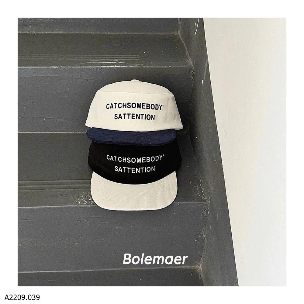 MŨ LƯỠI TRAI CHỮ PHỐI MÀU   Giá sỉ 88k