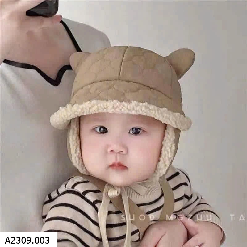 Mũ lông tai gấu   Giá sỉ 55k