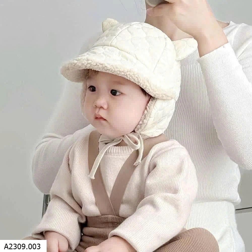 Mũ lông tai gấu   Giá sỉ 55k