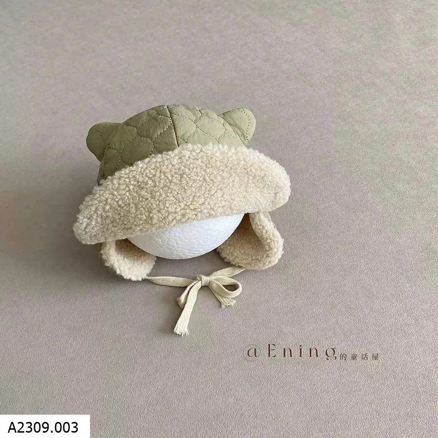 Mũ lông tai gấu   Giá sỉ 55k