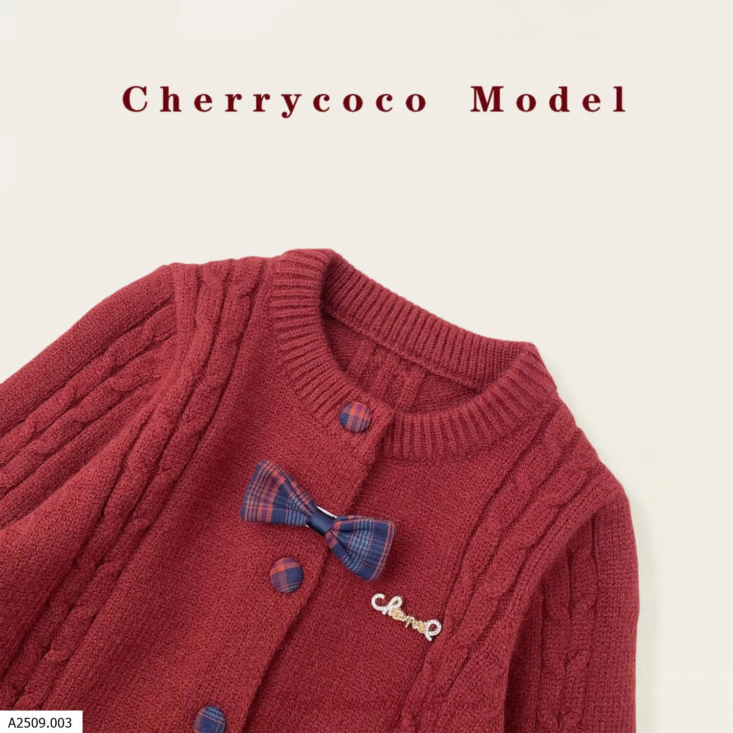 SÉT CARDIGAN ĐẦM JEANS CHERRYCOCO   Giá sỉ 310k