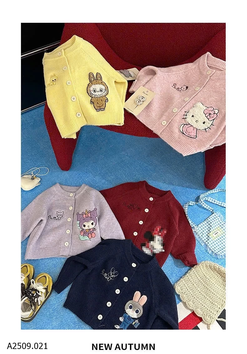 ÁO CARDIGAN LEN CHO BÉ Giá sỉ 186K