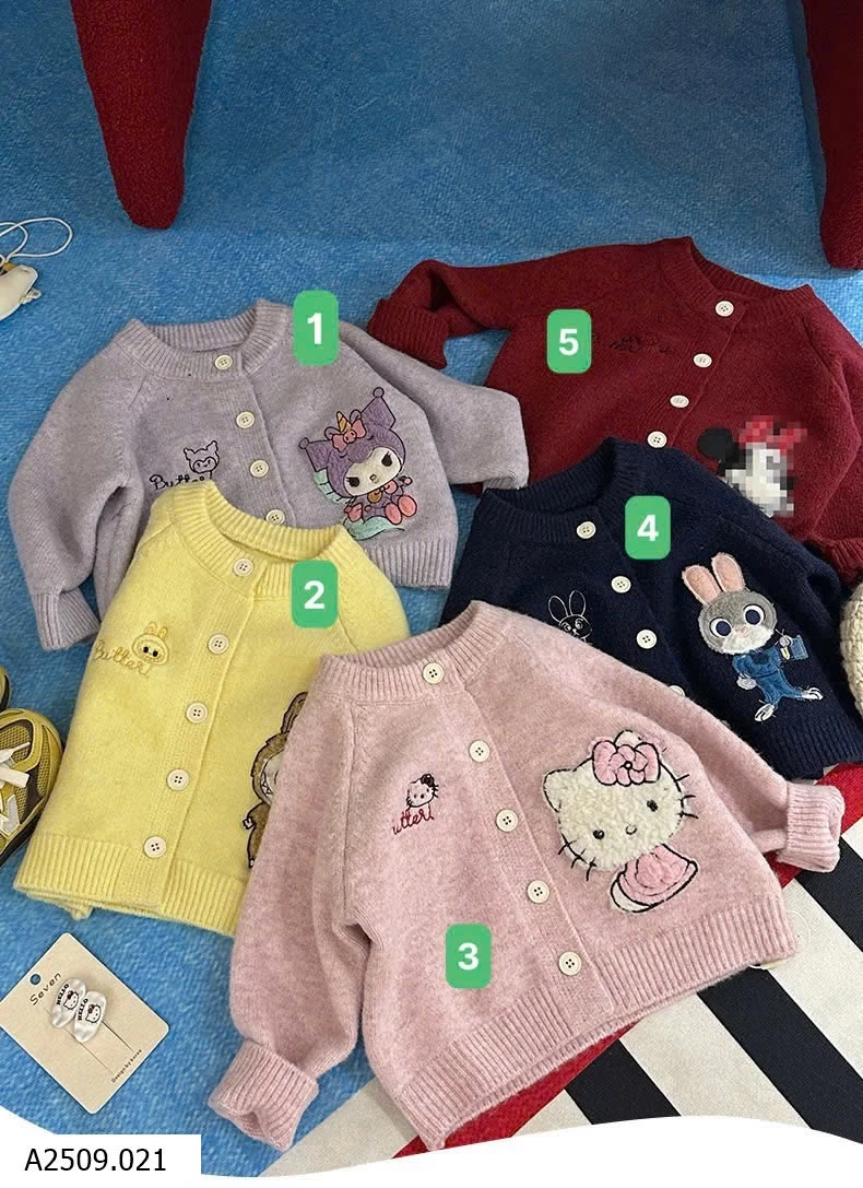 ÁO CARDIGAN LEN CHO BÉ Giá sỉ 186K