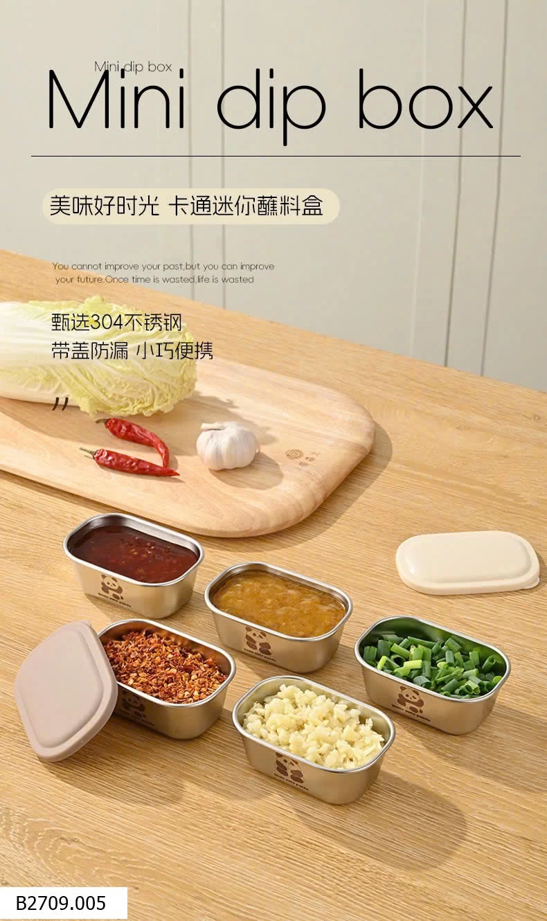 SET 6 HỘP DỰ TRỮ ĐỒ ĂN INOX 304   Giá sỉ 120k/set mix