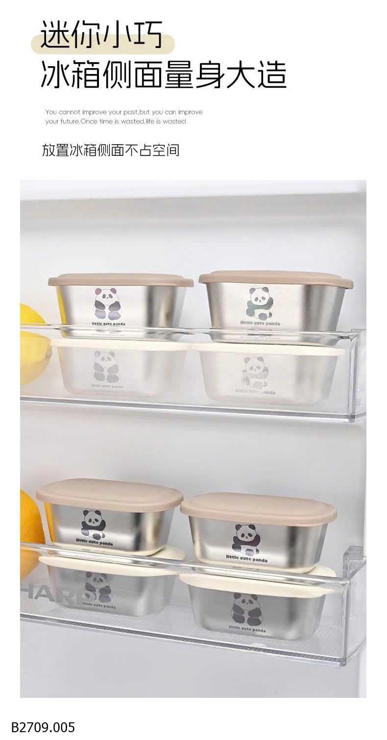 SET 6 HỘP DỰ TRỮ ĐỒ ĂN INOX 304   Giá sỉ 120k/set mix