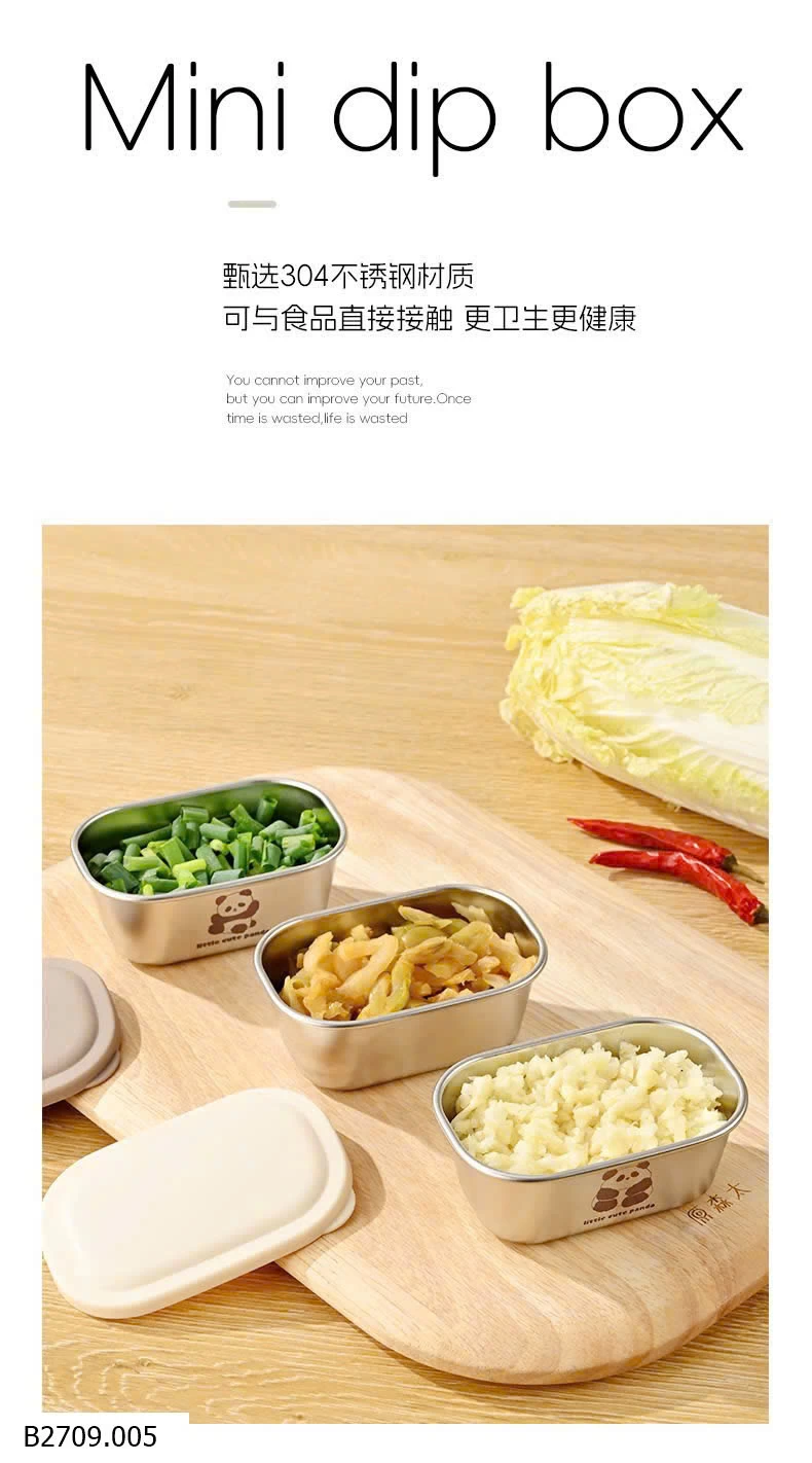 SET 6 HỘP DỰ TRỮ ĐỒ ĂN INOX 304   Giá sỉ 120k/set mix