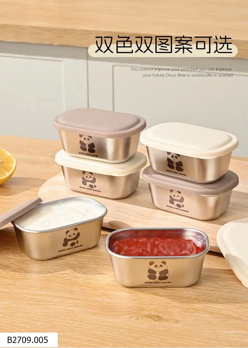 SET 6 HỘP DỰ TRỮ ĐỒ ĂN INOX 304   Giá sỉ 120k/set mix