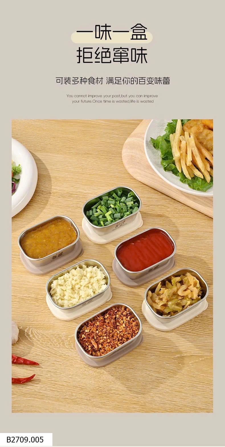 SET 6 HỘP DỰ TRỮ ĐỒ ĂN INOX 304   Giá sỉ 120k/set mix