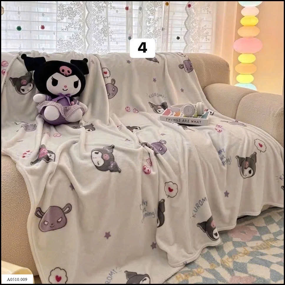 CHĂN HOẠT HÌNH NHUNG SỮA CHO BÉ  Giá sỉ 125k