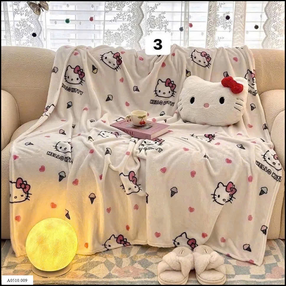 CHĂN HOẠT HÌNH NHUNG SỮA CHO BÉ  Giá sỉ 125k