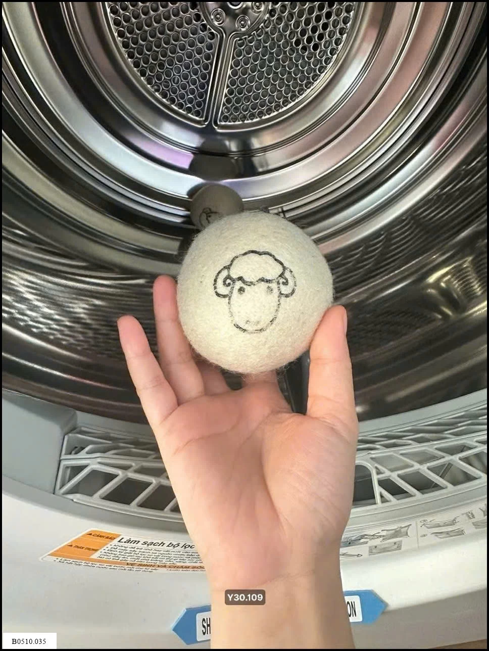 SET 6 QUẢ BÓNG SẤY LEN 100% LÔNG CỪU  Giá sỉ 80k