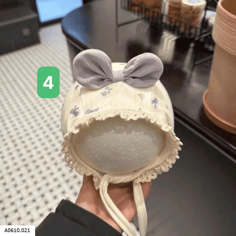 MŨ HỌA TIẾT CUTE CHO BÉ  Giá sỉ 41k