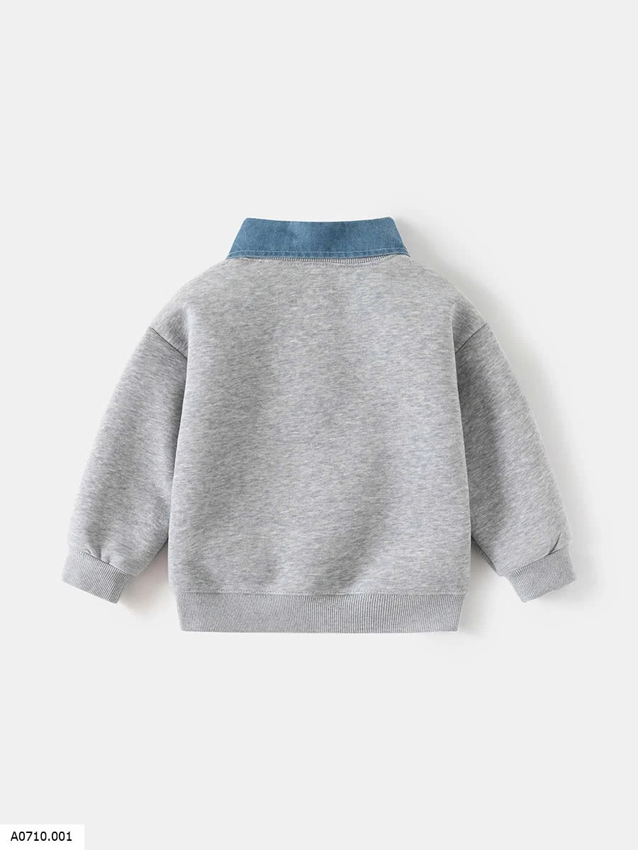 ÁO NỈ PHỐI CỔ SƠ MI   Giá sỉ 108k