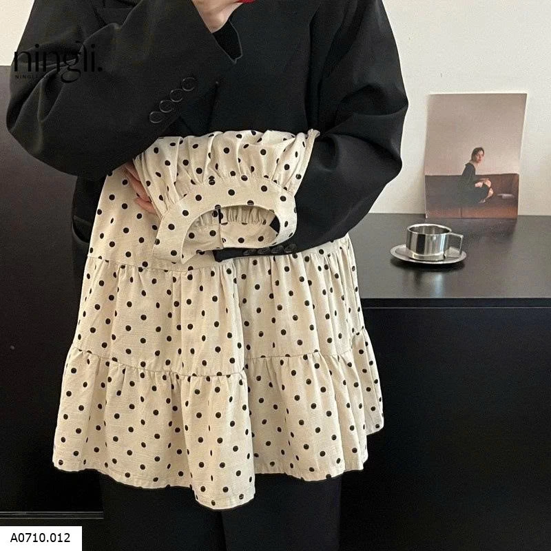 VÁY CHẤM BI SÁT NÁCH BÉ    Giá sỉ 120k