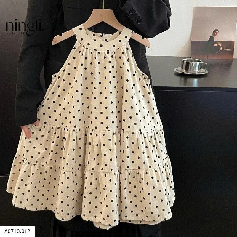 VÁY CHẤM BI SÁT NÁCH BÉ    Giá sỉ 120k