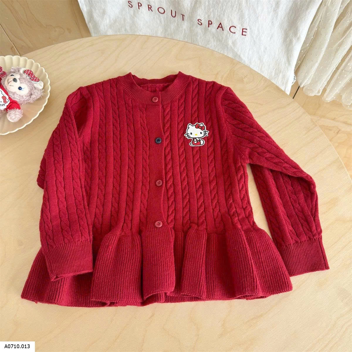 ÁO LEN ĐỎ KITTY    Giá sỉ 155k