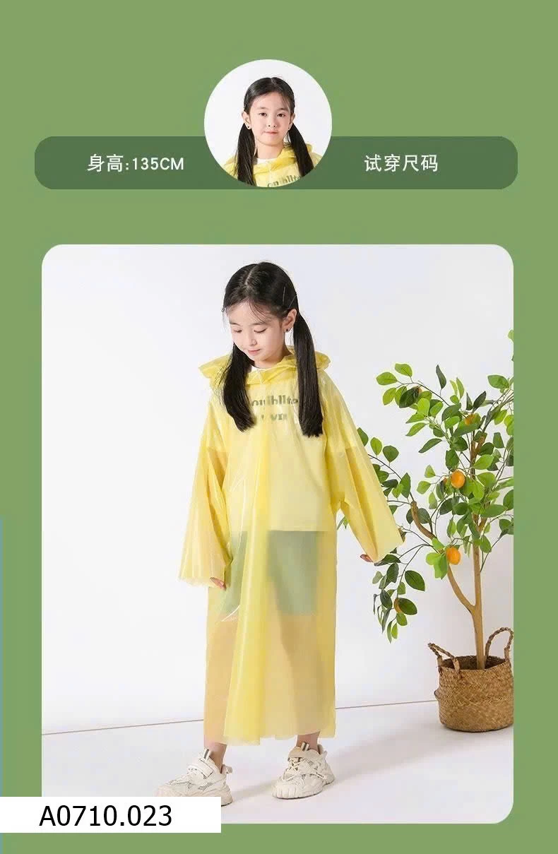 ÁO MƯA CHO TRẺ EM   Giá sỉ 65k/ combo 10c