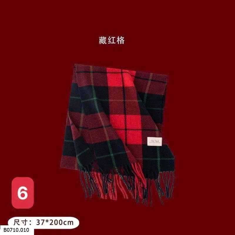 KHĂN CHOÀNG KẺ CARO Cashmere   Giá sỉ 80k