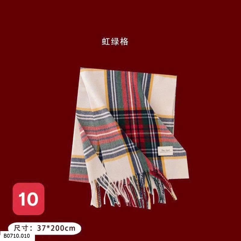 KHĂN CHOÀNG KẺ CARO Cashmere   Giá sỉ 80k