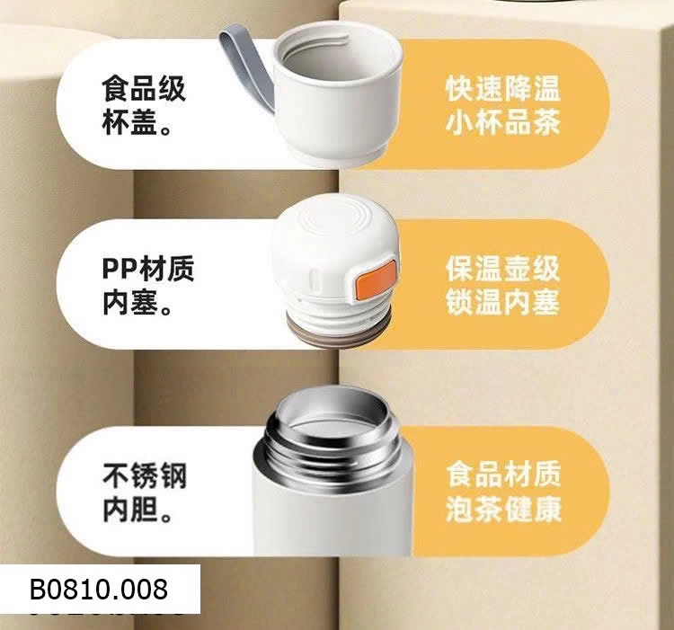 Bình giữ nhiệt nóng lạnh nhỏ gọn Xtep 500ml   Giá sỉ 135k