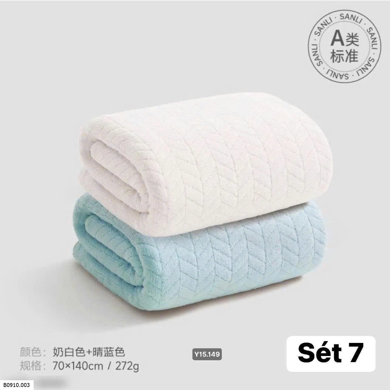 KHĂN TĂM SANLI   Giá sỉ 140k/set