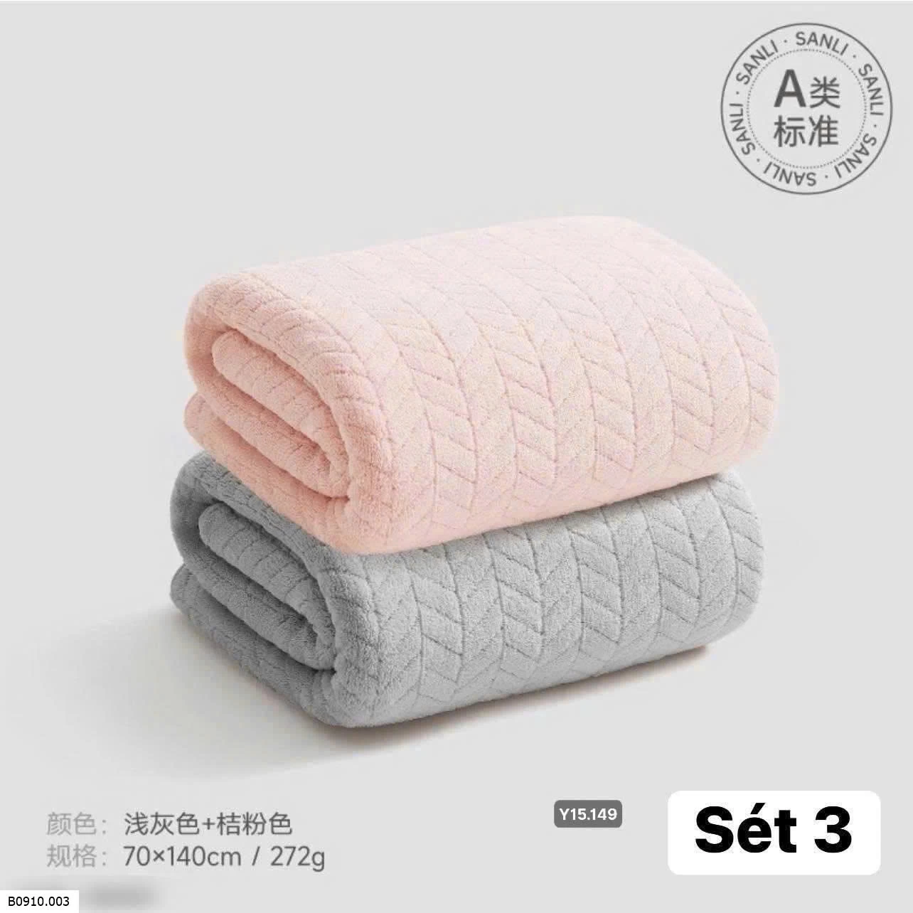 KHĂN TĂM SANLI   Giá sỉ 140k/set