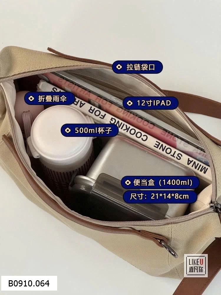 TÚI TOTE ĐƠN GIẢN THỜI TRANG CÓ TAY CẦM   Giá sỉ 125k