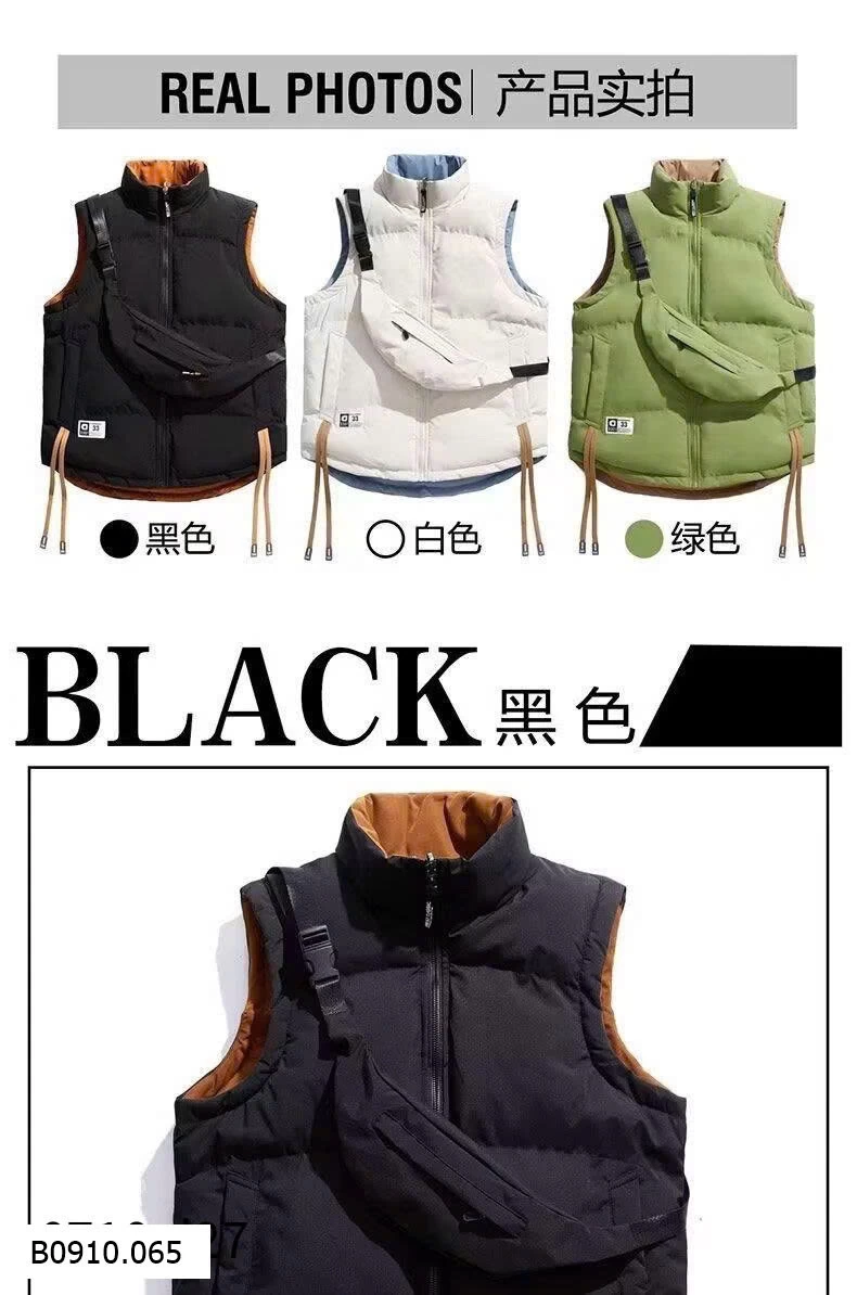 ÁO GILE PHAO 2 MẶT UNISEX NASA   Giá sỉ 230k