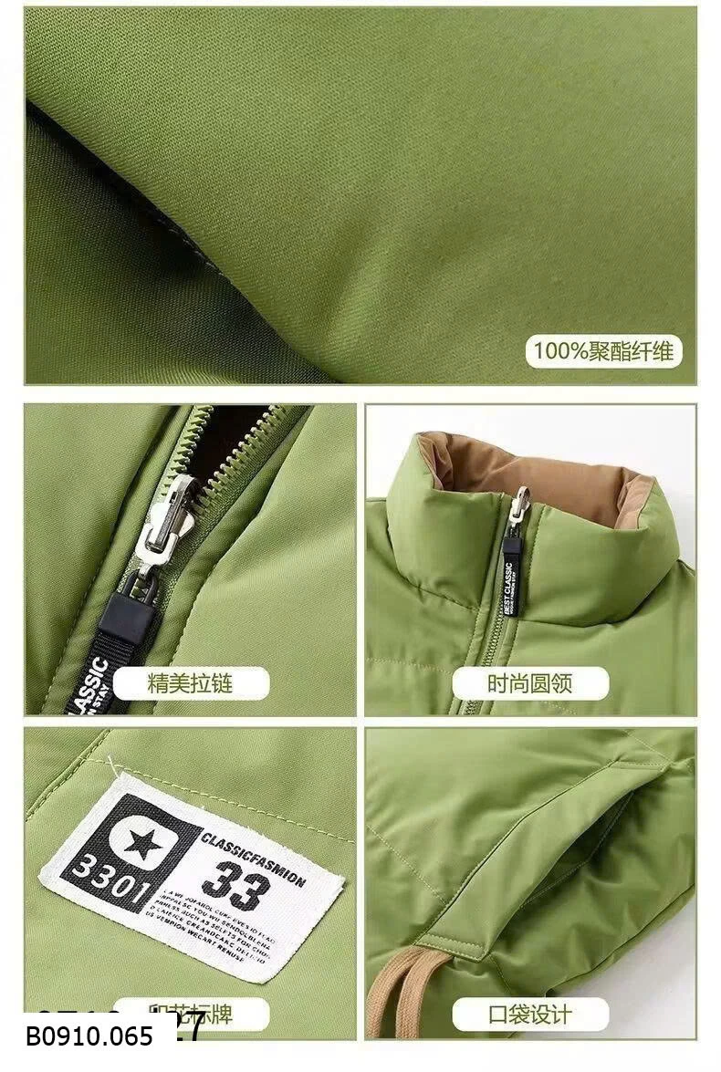 ÁO GILE PHAO 2 MẶT UNISEX NASA   Giá sỉ 230k