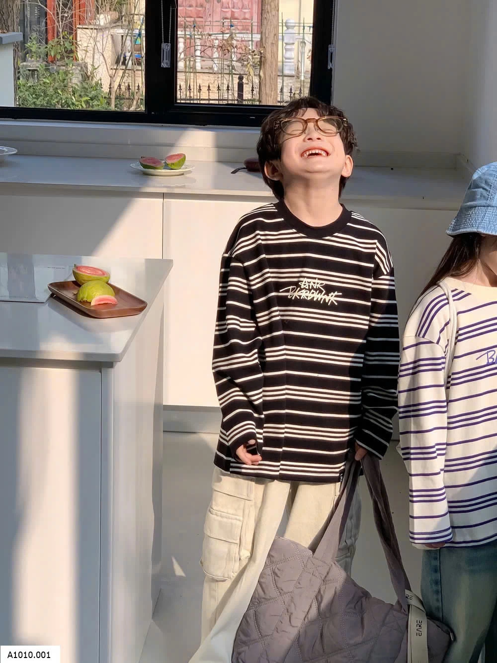 ÁO THUN KẺ NGANG KUMAI   Giá sỉ 161k