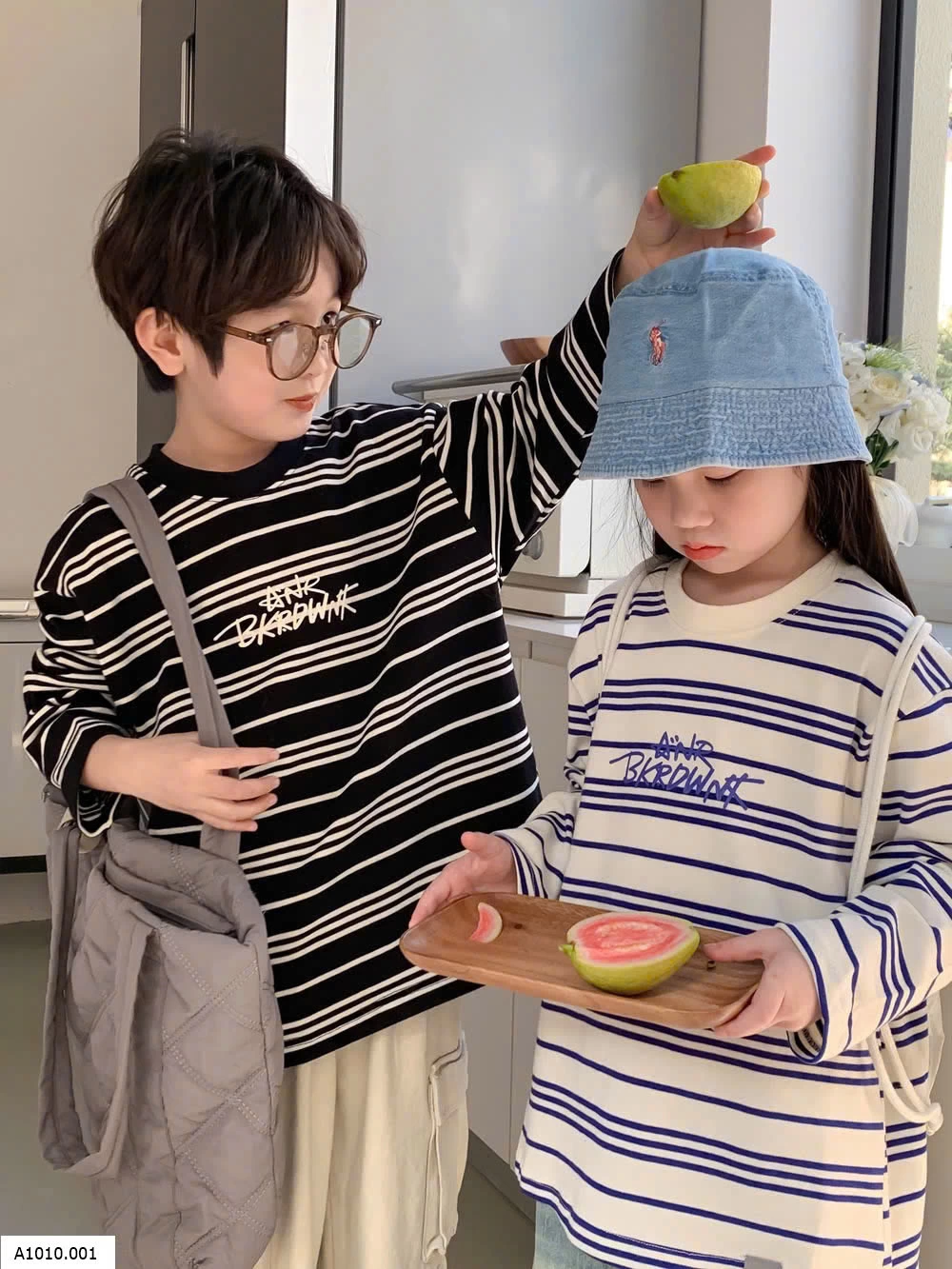 ÁO THUN KẺ NGANG KUMAI   Giá sỉ 161k