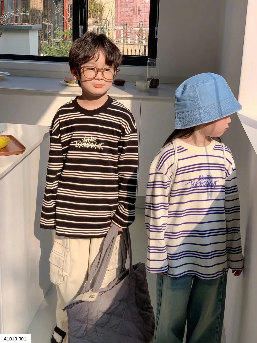 ÁO THUN KẺ NGANG KUMAI   Giá sỉ 161k