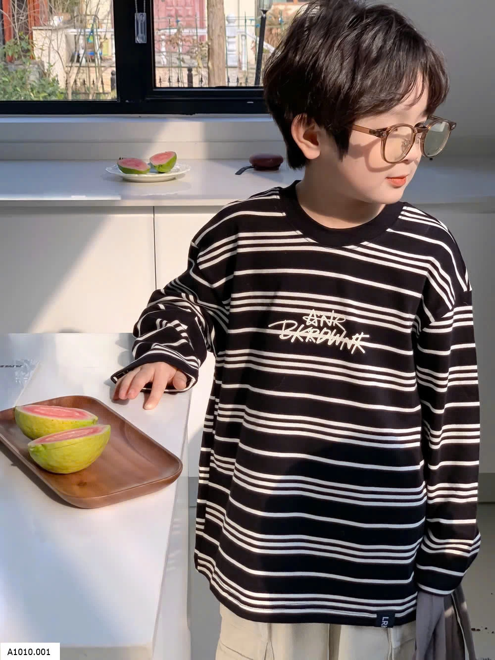 ÁO THUN KẺ NGANG KUMAI   Giá sỉ 161k