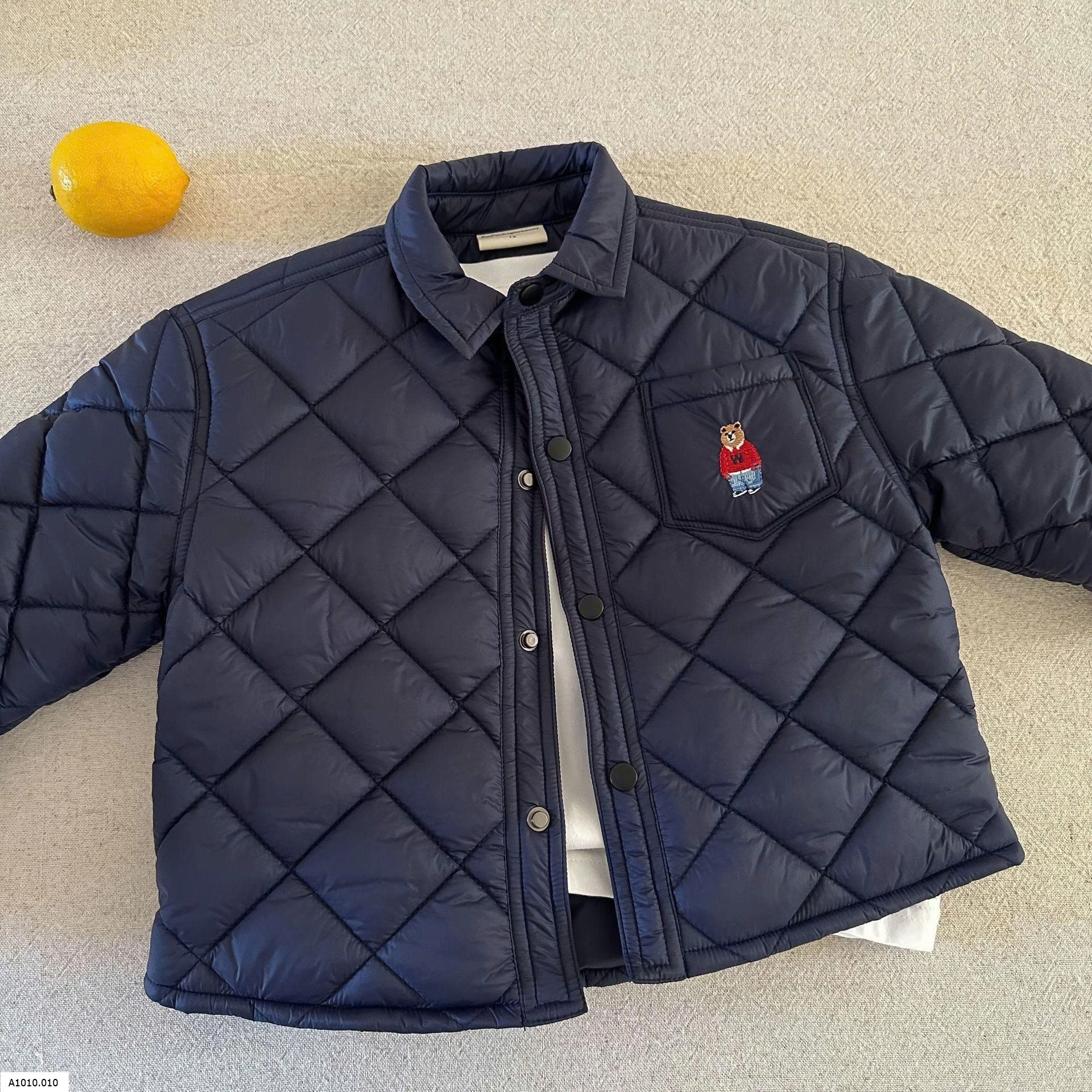 ÁO PHAO TRẦN TRÁM THÊU GẤU FUNFUN    Giá sỉ 214k