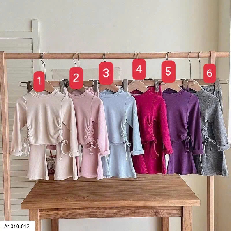 BỘ THUN DÀI TAY RÚT EO   Giá sỉ 135k