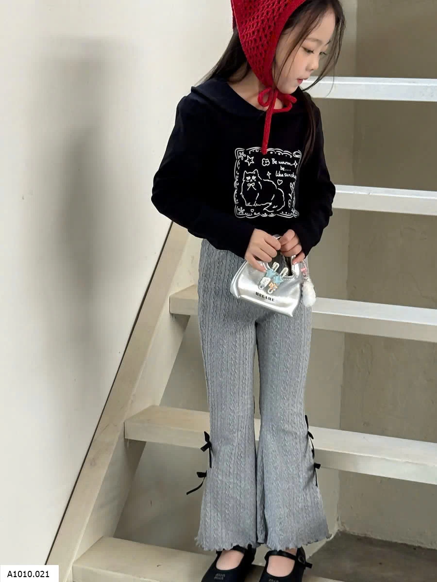 SET ÁO THUN CỔ SEN MIX QUẦN LEGGING ỐNG LOE BG   Giá sỉ áo: 128k  quần: 132k