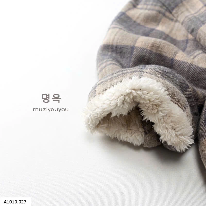 ÁO SƠ MI KẺ LÓT LÔNG BT    Giá sỉ 185k