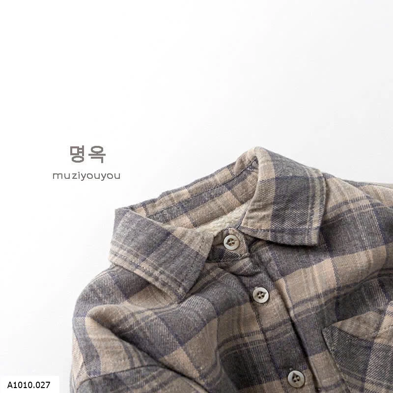 ÁO SƠ MI KẺ LÓT LÔNG BT    Giá sỉ 185k