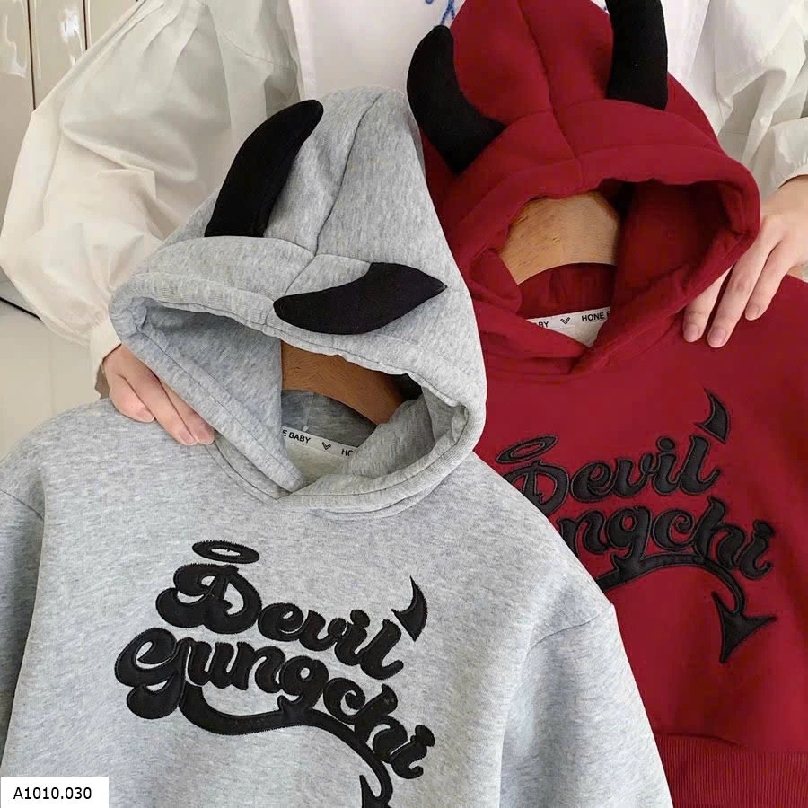 ÁO HOODIE CHỮ CHO BÉ   Giá sỉ 180k