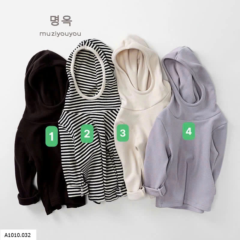 ÁO GIỮ NHIỆT CÓ MŨ BT   Giá sỉ 121k