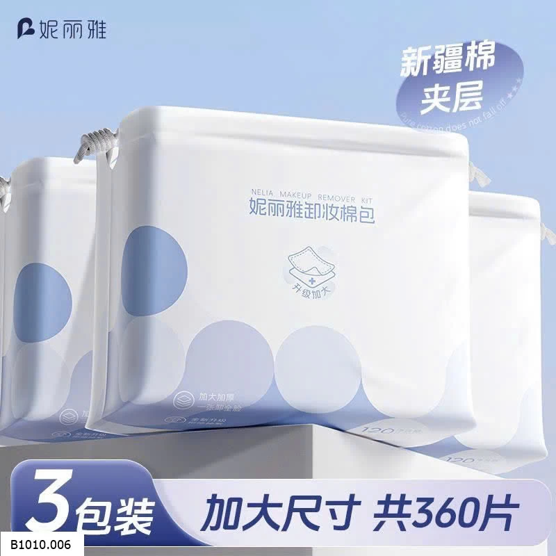 COMBO 240 MIẾNG BÔNG TẨY TRANG NEW   Giá sỉ 68k/ combo 2 gói