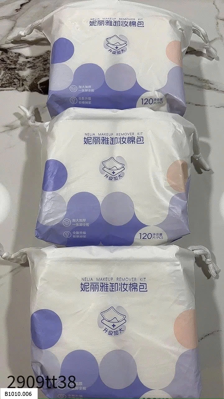 COMBO 240 MIẾNG BÔNG TẨY TRANG NEW   Giá sỉ 68k/ combo 2 gói