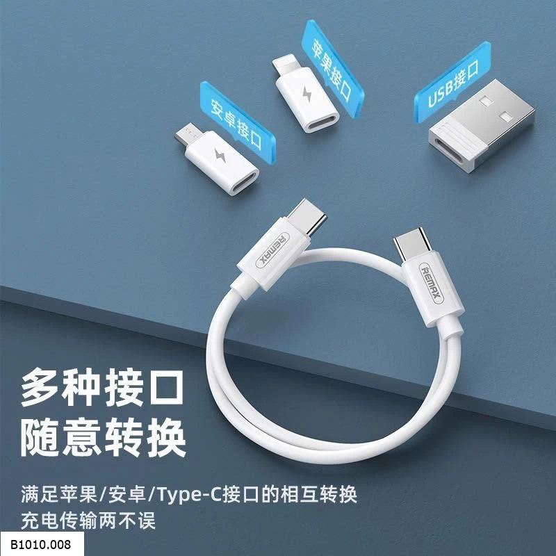 Bộ cáp sạc đa năng Remax RC 190   Giá sỉ 99k/b