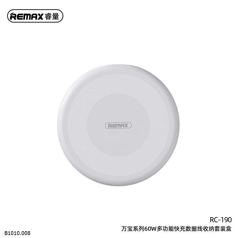 Bộ cáp sạc đa năng Remax RC 190   Giá sỉ 99k/b