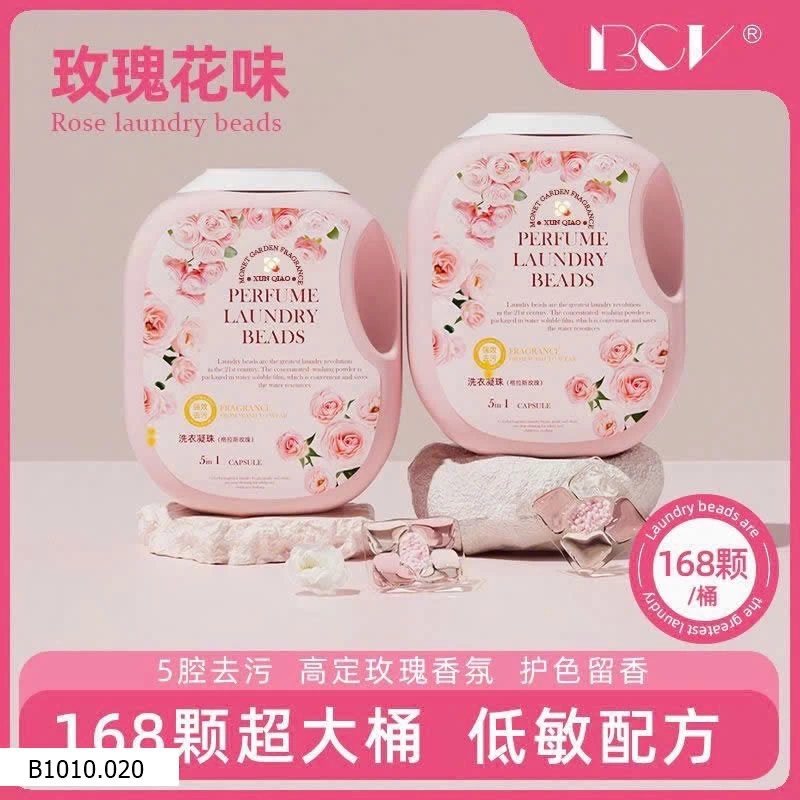 VIÊN GIẶT NƯỚC HOA HƯƠNG HOA HỒNG  Giá sỉ 125ka