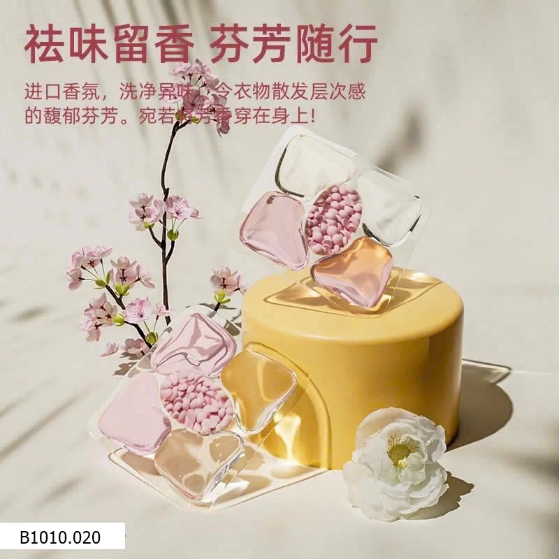 VIÊN GIẶT NƯỚC HOA HƯƠNG HOA HỒNG  Giá sỉ 125ka