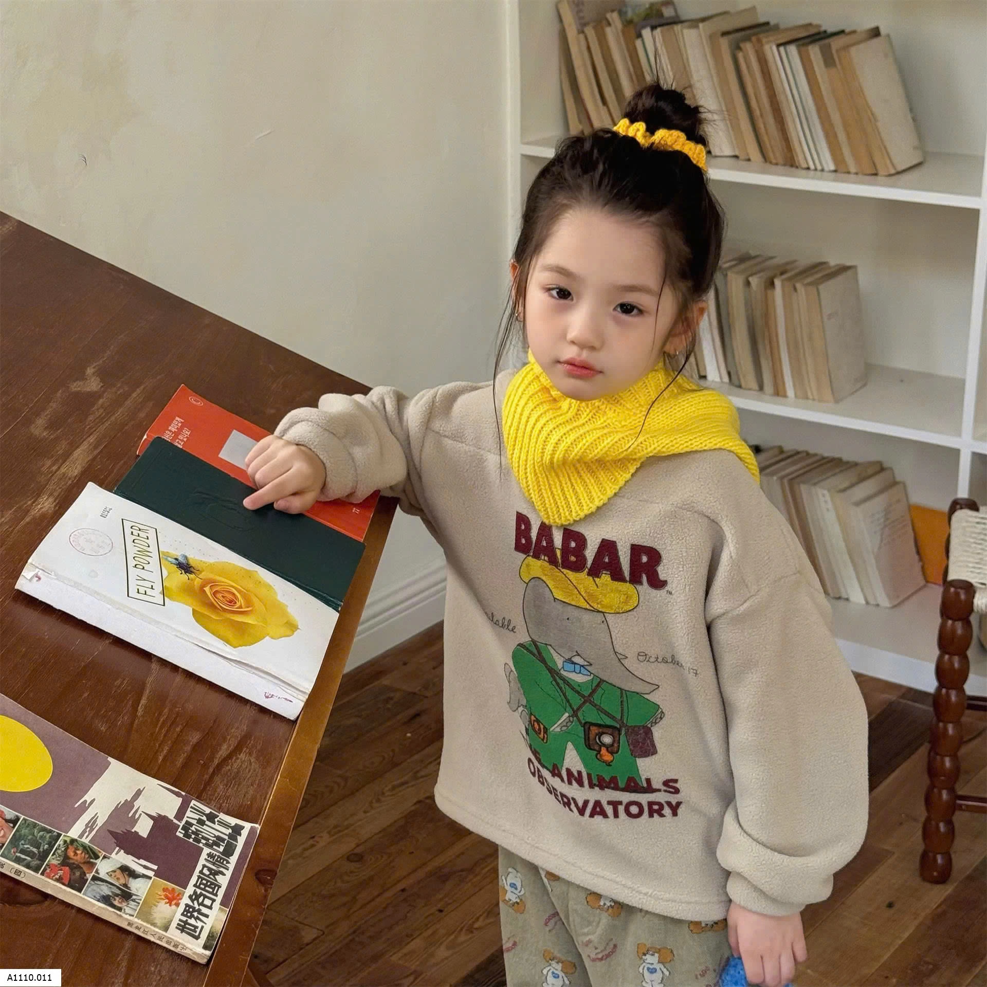 ÁO NỈ BÉ GÁI ADBABY   Giá sỉ 141k