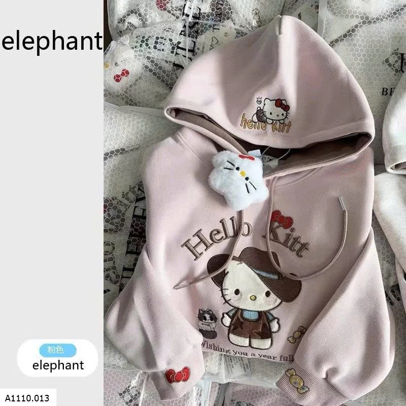 ÁO NỈ KITTY CHO BÉ GÁI    Giá sỉ 121k