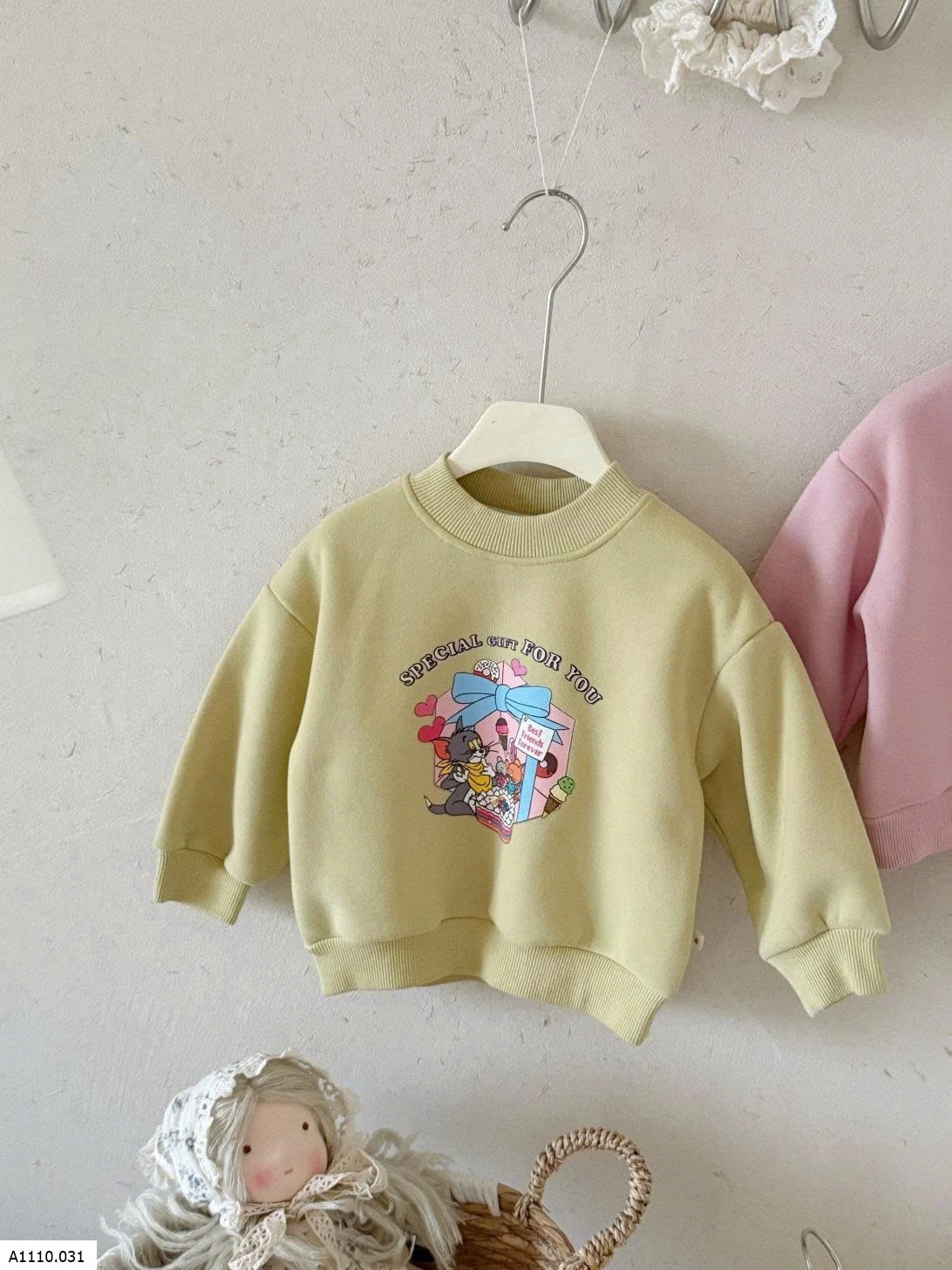 ÁO NỈ HOẠT HÌNH BG    Giá sỉ 135k