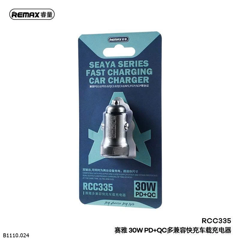 TẨU SẠC OTO REMAX RCC335  Giá sỉ 94k